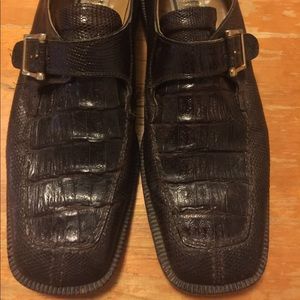 David Eden Brown 10.5 Alligators Loafers